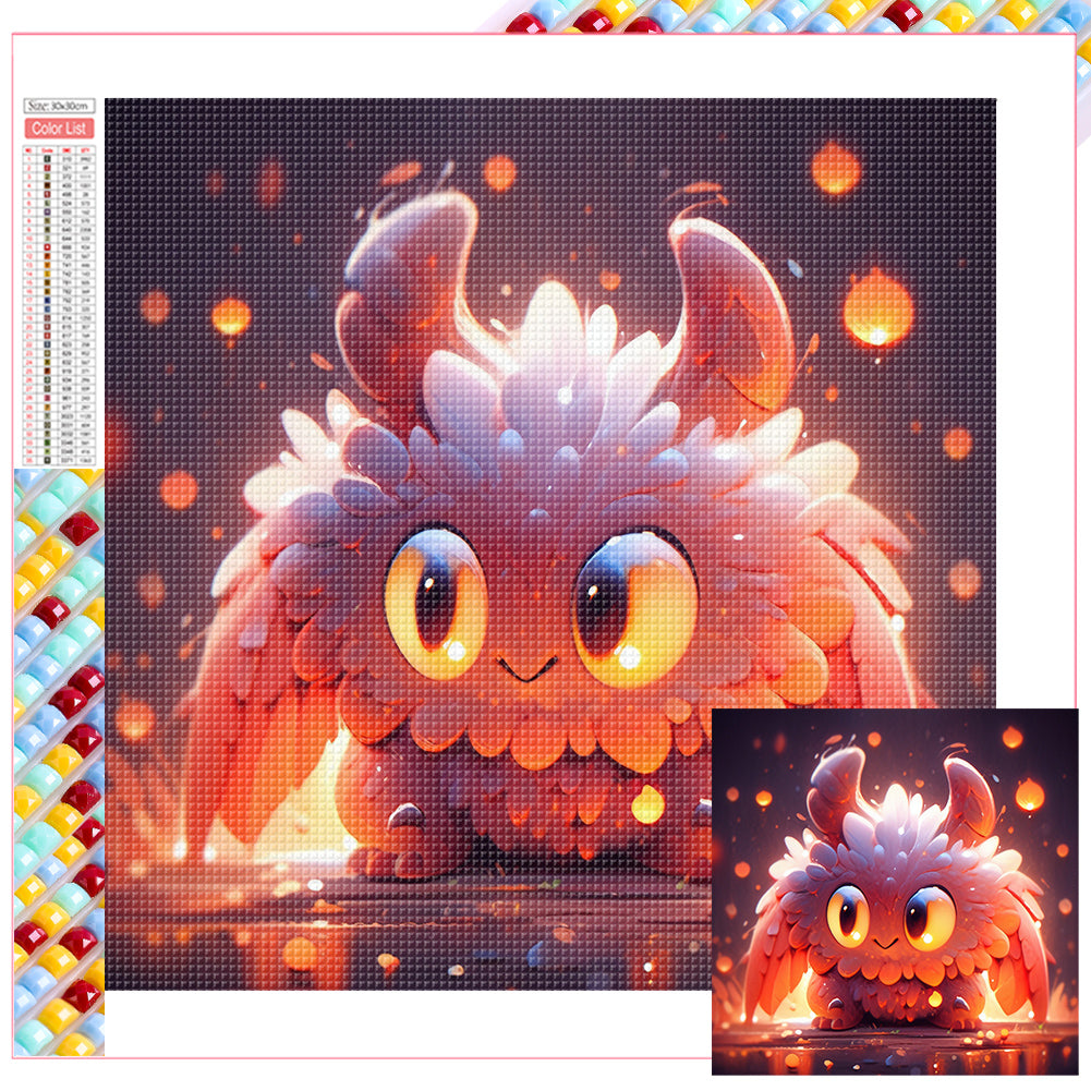 Diamond Painting - Full Square - Cute glowing dragon (30*30CM)