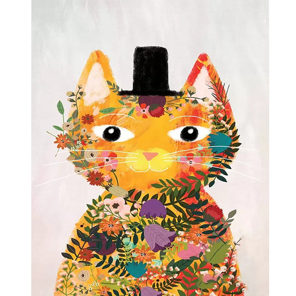 Diamond Painting - Full Round - Tabby cat (40*50CM)