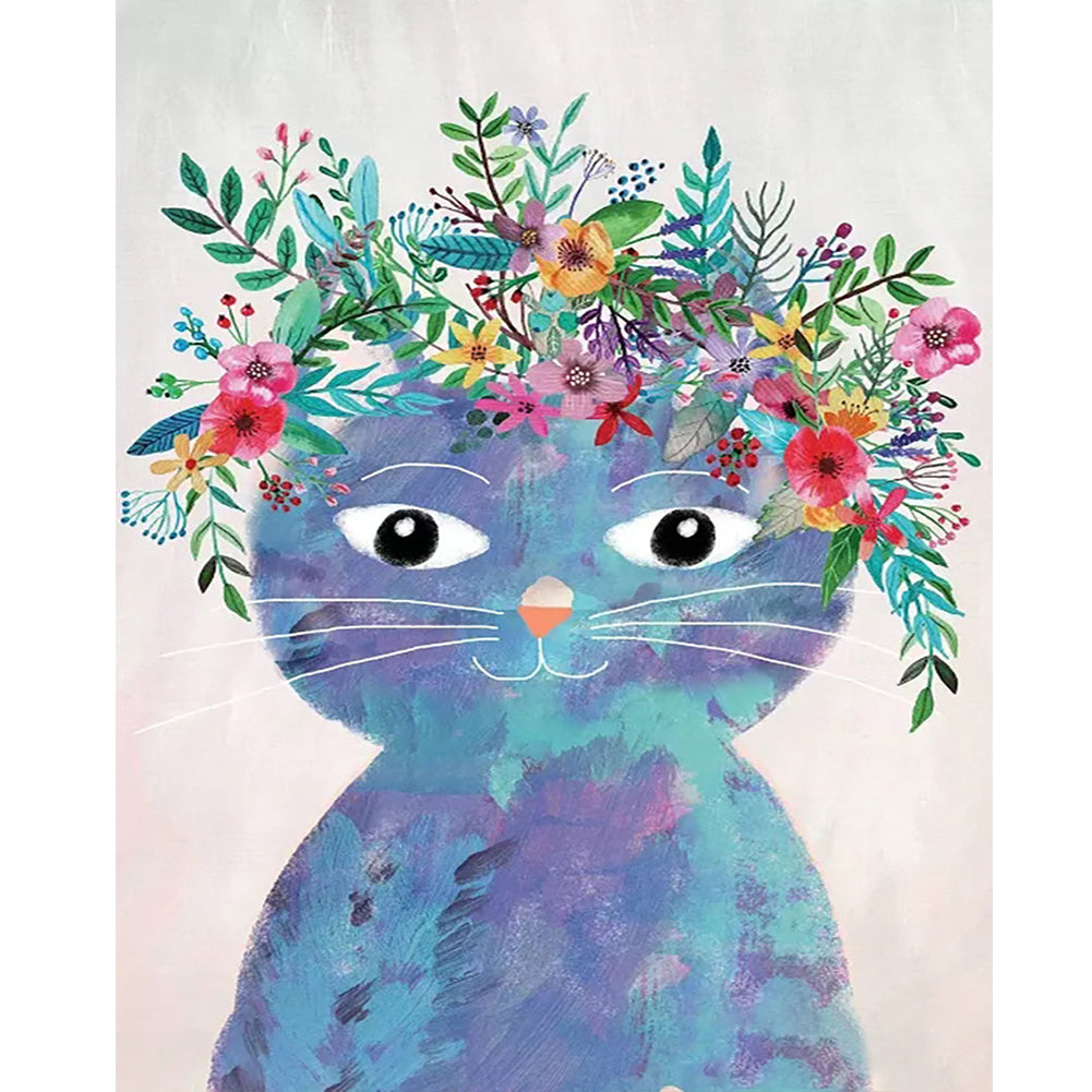 Diamond Painting - Full Round - Tabby cat (40*50CM)