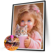 Load image into Gallery viewer, Diamond Painting - Full Round - sweet cool girl (40*50CM)
