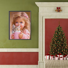 Load image into Gallery viewer, Diamond Painting - Full Round - sweet cool girl (40*50CM)

