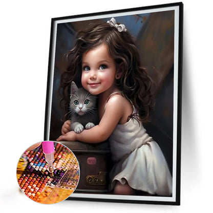 Diamond Painting - Full Round - sweet cool girl (40*50CM)