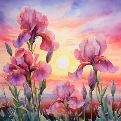 Diamond Painting - Full Round - iris (30*30CM)