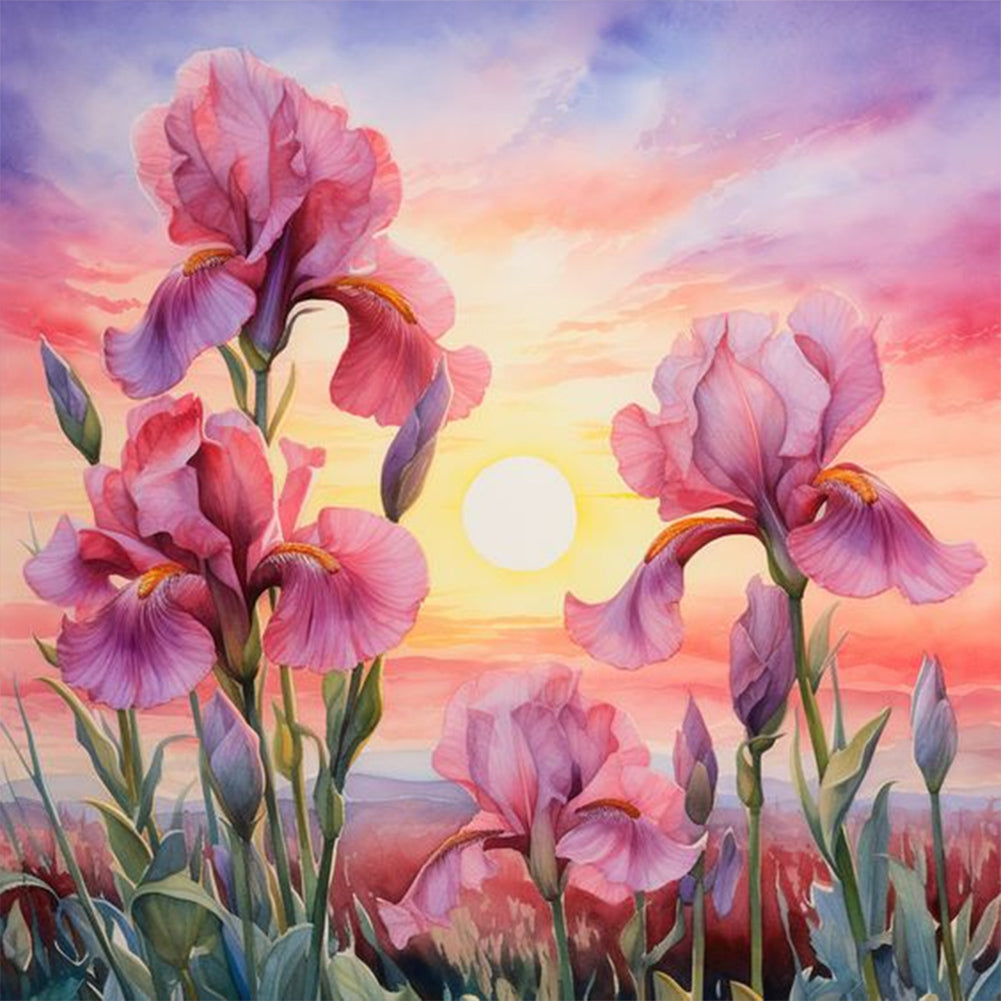 Diamond Painting - Full Round - iris (30*30CM)