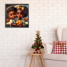 Load image into Gallery viewer, Diamond Painting - Full Round - black girl (30*30CM)
