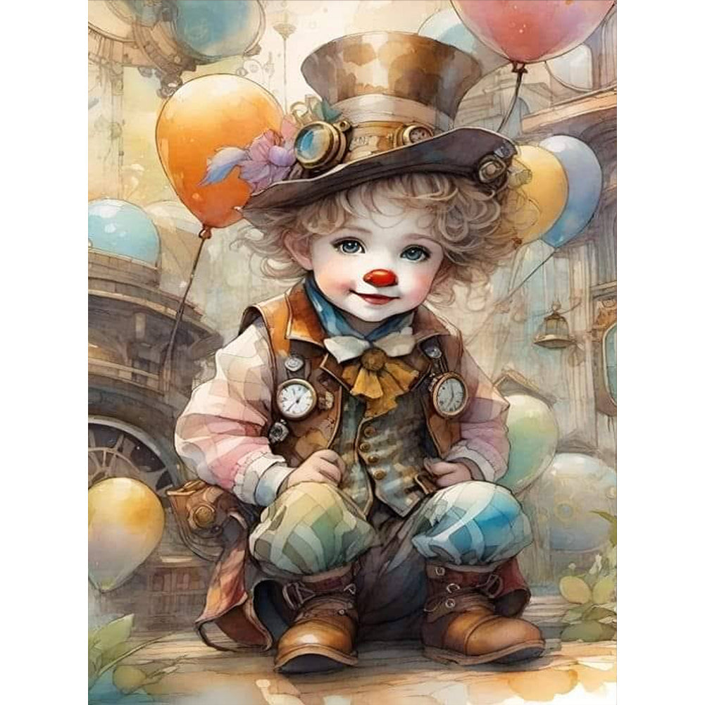 Diamond Painting - Full Round - clown (30*40CM)