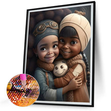 Load image into Gallery viewer, Diamond Painting - Full Round - black girl (30*40CM)
