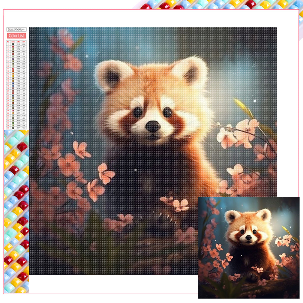 Diamond Painting - Full Square - raccoon (30*30CM)