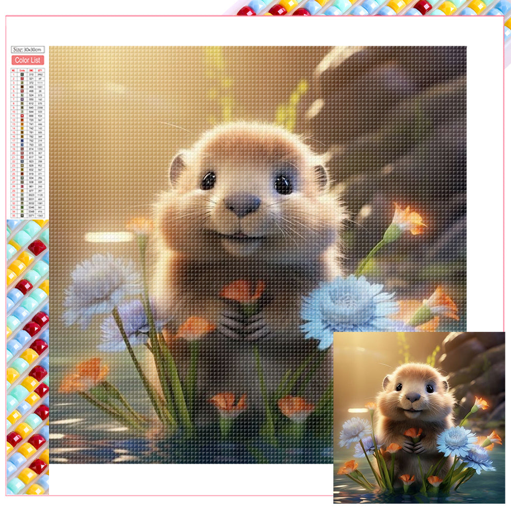 Diamond Painting - Full Square - otter (30*30CM)