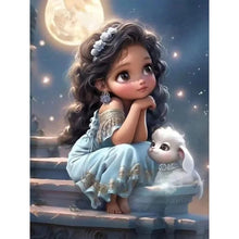 Load image into Gallery viewer, Diamond Painting - Full Square - girl on the roof (30*40CM)
