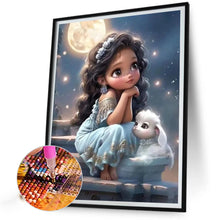 Load image into Gallery viewer, Diamond Painting - Full Square - girl on the roof (30*40CM)

