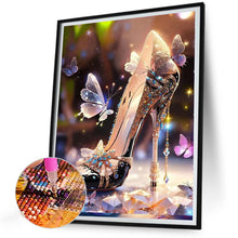 Load image into Gallery viewer, AB Diamond Painting - Full Round - butterfly high heels (30*40CM)
