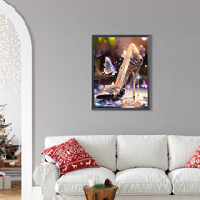 Load image into Gallery viewer, AB Diamond Painting - Full Round - butterfly high heels (30*40CM)
