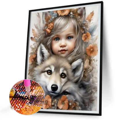 Diamond Painting - Full Square - little girl (40*50CM)