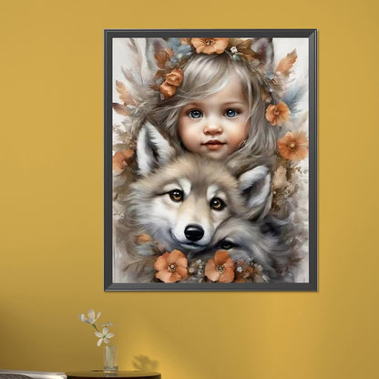 Diamond Painting - Full Square - little girl (40*50CM)