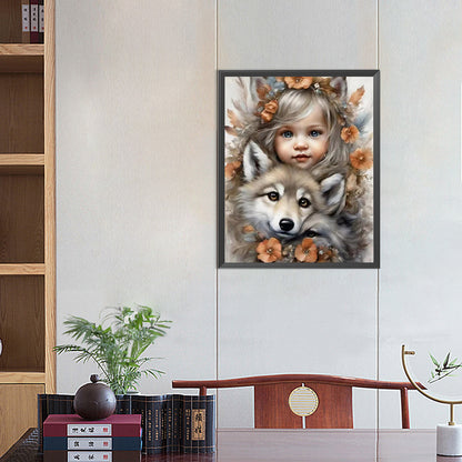Diamond Painting - Full Square - little girl (40*50CM)