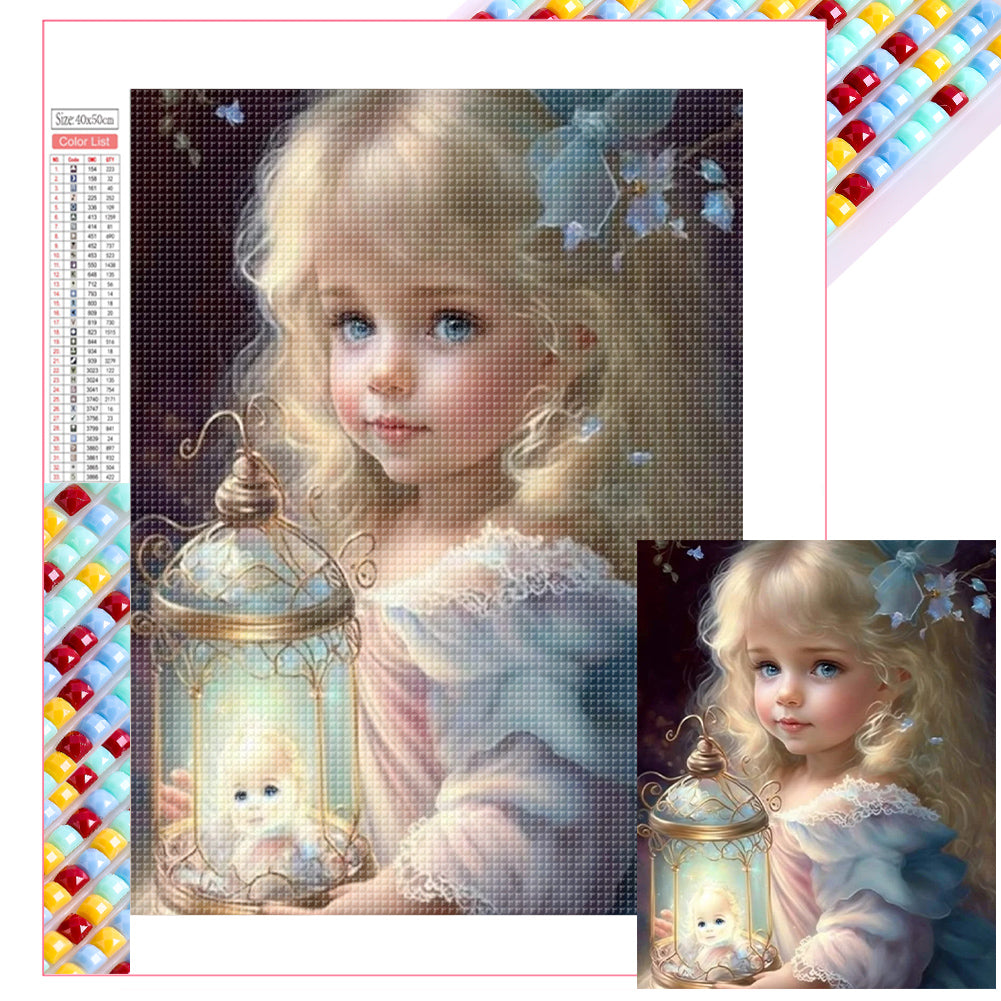 Diamond Painting - Full Square - little girl (40*50CM)