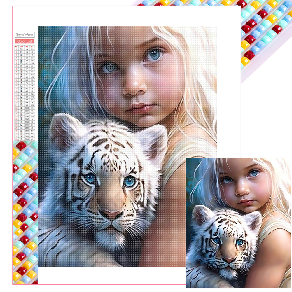 Diamond Painting - Full Square - little girl (40*50CM)