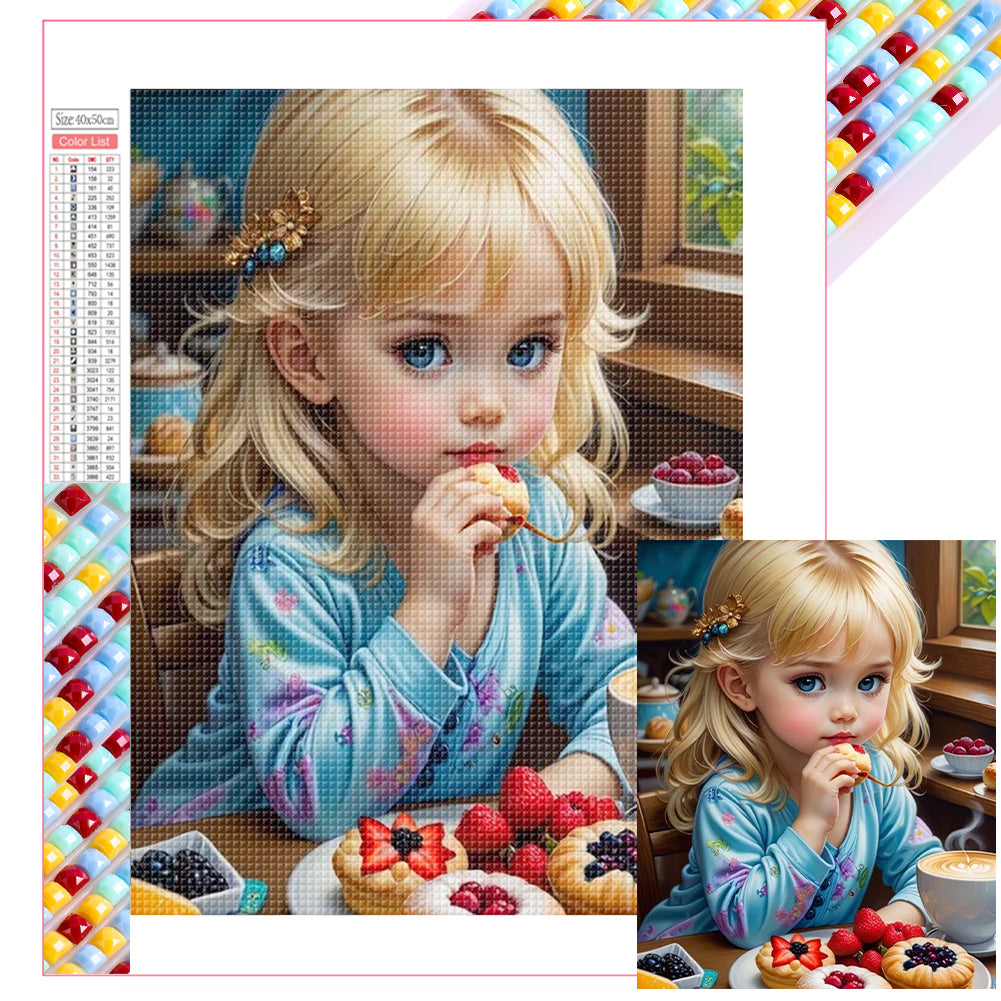 Diamond Painting - Full Square - little girl (40*50CM)