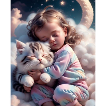 Diamond Painting - Full Square - little girl (40*50CM)