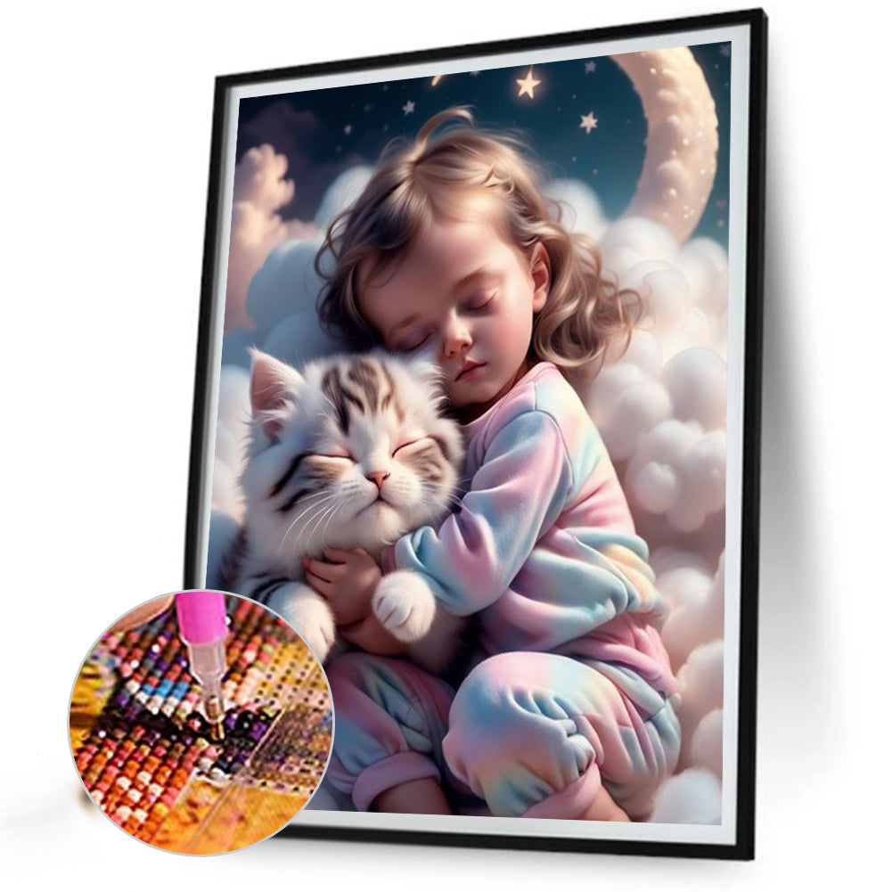 Diamond Painting - Full Square - little girl (40*50CM)