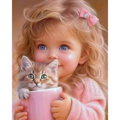 Diamond Painting - Full Square - little girl (40*50CM)