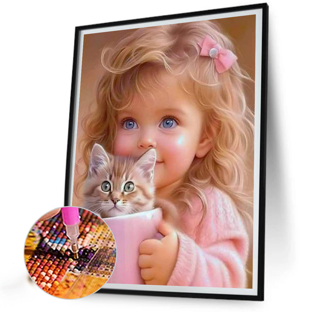 Diamond Painting - Full Square - little girl (40*50CM)