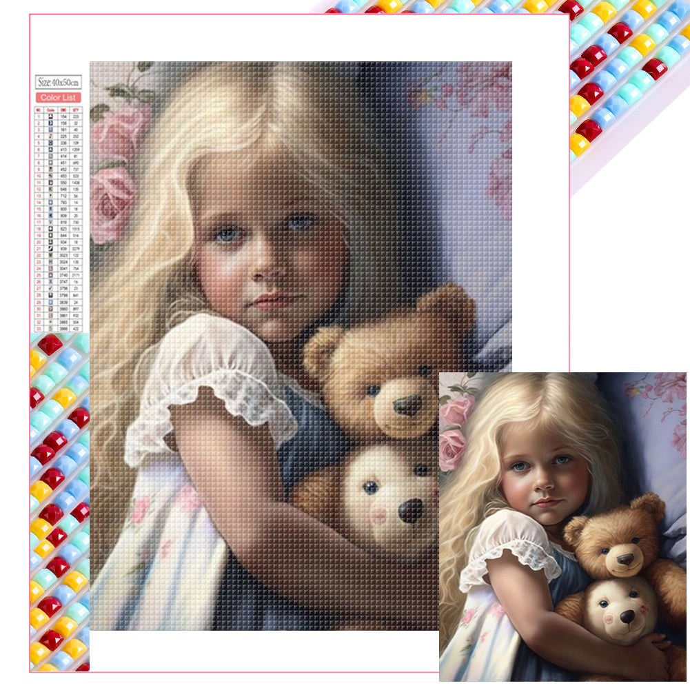 Diamond Painting - Full Square - little girl (40*50CM)
