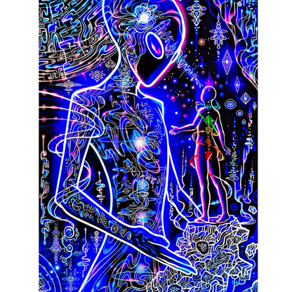 Diamond Painting - Full Round - meditation power (30*40CM)