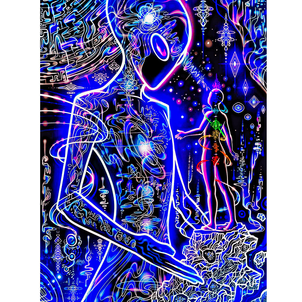 Diamond Painting - Full Round - meditation power (30*40CM)