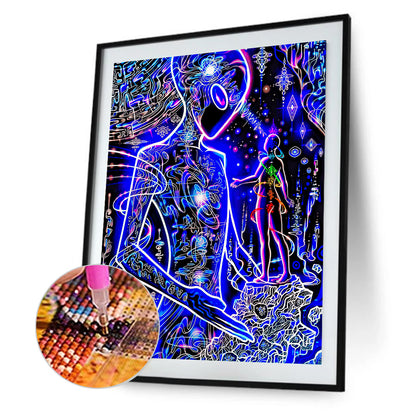 Diamond Painting - Full Round - meditation power (30*40CM)