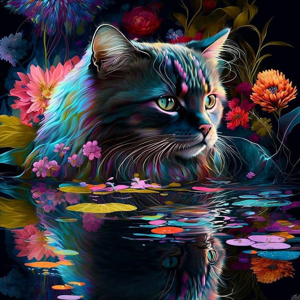 Diamond Painting - Full Round - cat (30*30CM)
