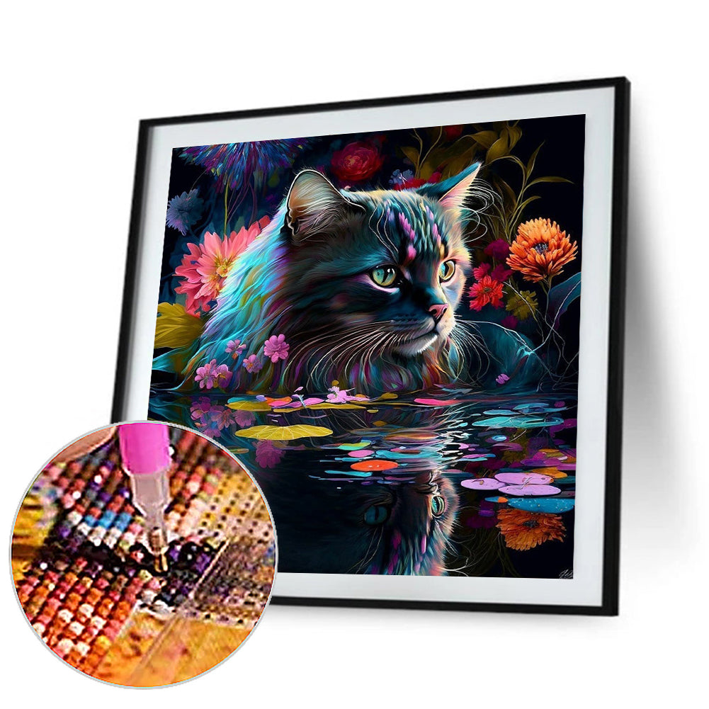 Diamond Painting - Full Round - cat (30*30CM)
