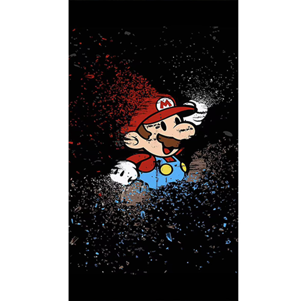 Diamond Painting - Full Round - mario (30*50CM)
