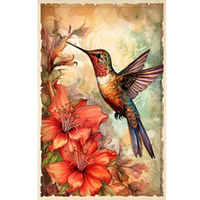 Load image into Gallery viewer, Diamond Painting - Full Round - hummingbird (40*60CM)
