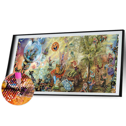 Diamond Painting - Full Round - Crazy wonderland (110*50CM)