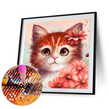 Load image into Gallery viewer, Diamond Painting - Full Round - orange cat (30*30CM)
