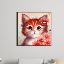 Load image into Gallery viewer, Diamond Painting - Full Round - orange cat (30*30CM)
