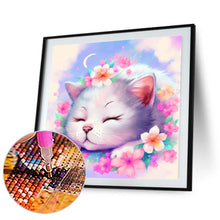 Load image into Gallery viewer, Diamond Painting - Full Round - cat in dream (30*30CM)
