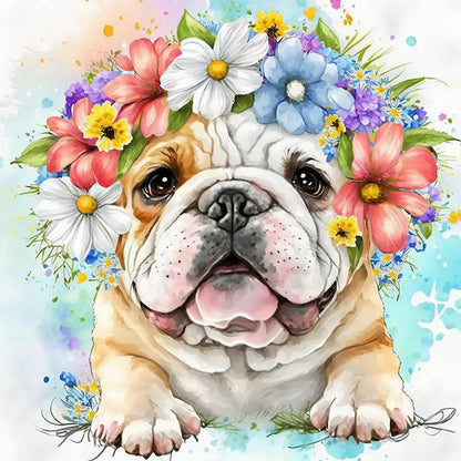 Diamond Painting - Full Round - Bulldog (30*30CM)