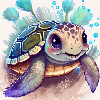 Diamond Painting - Full Round - sea turtle (30*30CM)