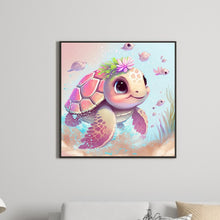 Load image into Gallery viewer, Diamond Painting - Full Round - pink sea turtle (30*30CM)
