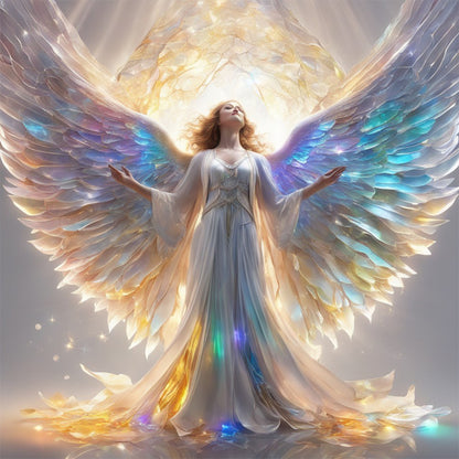 Diamond Painting - Full Round - angel girl (30*30CM)