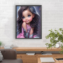Load image into Gallery viewer, Diamond Painting - Full Round - big eyed girl (30*40CM)
