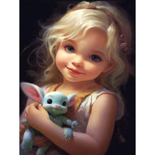 Load image into Gallery viewer, Diamond Painting - Full Round - big eyed girl (30*40CM)

