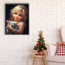 Load image into Gallery viewer, Diamond Painting - Full Round - big eyed girl (30*40CM)
