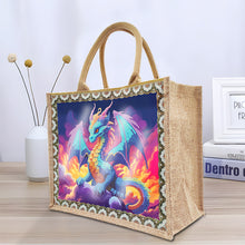 Load image into Gallery viewer, Flowers and Bird Linen Reusable Diamond Painting Tote Bag for Women Adults Craft

