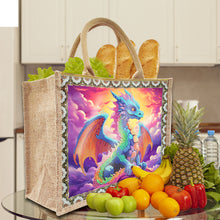 Load image into Gallery viewer, Flowers and Bird Linen Reusable Diamond Painting Tote Bag for Women Adults Craft
