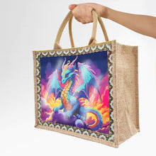 Load image into Gallery viewer, Flowers and Bird Linen Reusable Diamond Painting Tote Bag for Women Adults Craft
