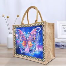 Load image into Gallery viewer, Flowers and Bird Linen Reusable Diamond Painting Tote Bag for Women Adults Craft
